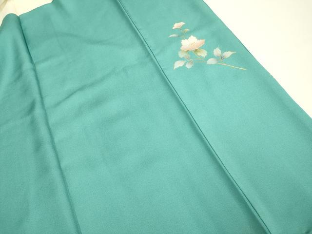 平和屋着物●訪問着　流水枝花文　暈し染め　金彩　正絹　逸品　DABE9611du