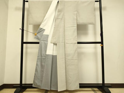 平和屋着物●本塩沢　110亀甲　総詰め　正絹　逸品　DABE9620du