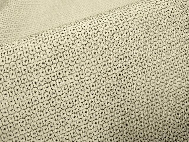 平和屋着物●本塩沢　110亀甲　総詰め　正絹　逸品　DABE9620du