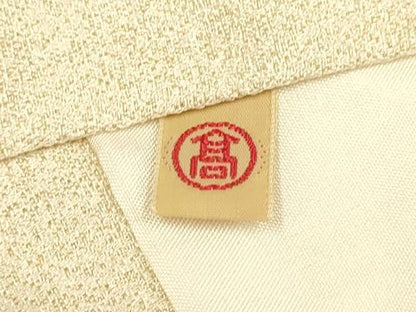 平和屋着物●豪華色留袖　駒刺繍　草花文　金彩　高島屋扱い　正絹　逸品　DABE9623du