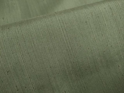 平和屋着物●上質な紬　色無地　藍媚茶色　正絹　逸品　未使用　DABE9628du