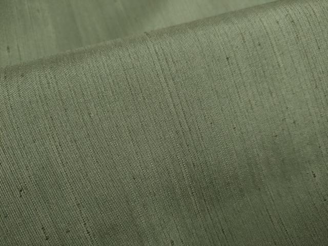 平和屋着物●上質な紬　色無地　藍媚茶色　正絹　逸品　未使用　DABE9628du