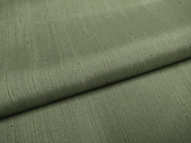 平和屋着物●上質な紬　色無地　藍媚茶色　正絹　逸品　未使用　DABE9628du