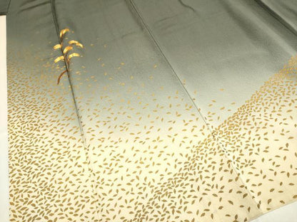平和屋着物●訪問着　駒刺繍　松文　暈し染め　金彩　ますいわ屋扱い　正絹　逸品　DABE9647du
