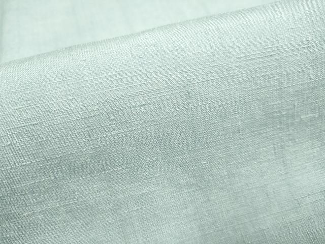 平和屋着物●結城紬　色無地　藍鼠色　正絹　逸品　DABE9653du