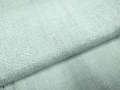平和屋着物●結城紬　色無地　藍鼠色　正絹　逸品　DABE9653du