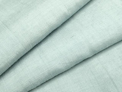 平和屋着物●結城紬　色無地　藍鼠色　正絹　逸品　DABE9653du