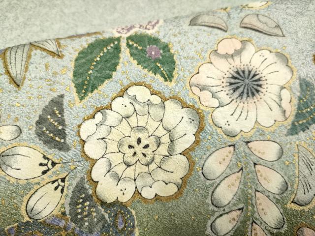 平和屋着物●訪問着　絞り　辻が花　暈し染め　金彩　正絹　逸品　DABE9661du