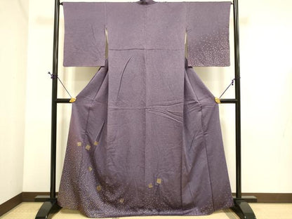 平和屋着物●訪問着　箔散らし文　暈し染め　金彩　正絹　逸品　DABE9671du