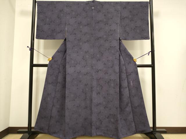 平和屋着物●重要無形文化財　人間国宝　中村勇二郎　江戸小紋　吉祥花文　正絹　逸品　DABE9680du