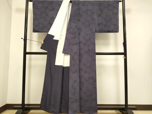 平和屋着物●重要無形文化財　人間国宝　中村勇二郎　江戸小紋　吉祥花文　正絹　逸品　DABE9680du