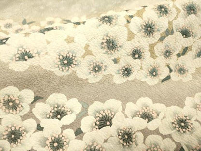 平和屋着物●訪問着　作家物　桜　暈し染め　ロング丈　正絹　逸品　DABE9685du