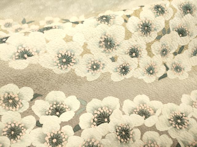 平和屋着物●訪問着　作家物　桜　暈し染め　ロング丈　正絹　逸品　DABE9685du