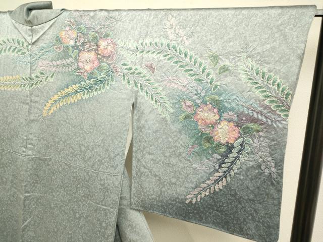 平和屋着物●訪問着　絞り　辻が花　暈し染め　金彩　正絹　逸品　DABE9689du