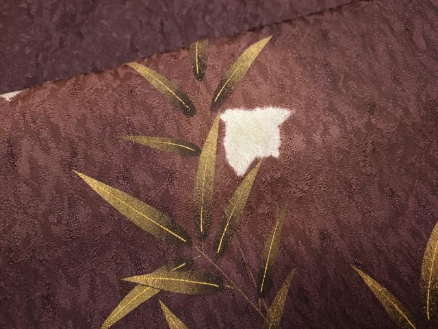 平和屋着物●訪問着　作家物　刺繍　草花文　千鳥　暈し染め　金彩　正絹　逸品　DABE9691du