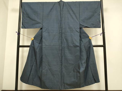 平和屋着物●男性　本場大島紬　アンサンブル　長羽織　100亀甲　総詰め　正絹　逸品　DABE9697du