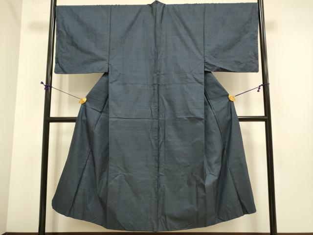 平和屋着物●男性　本場大島紬　アンサンブル　長羽織　100亀甲　総詰め　正絹　逸品　DABE9697du