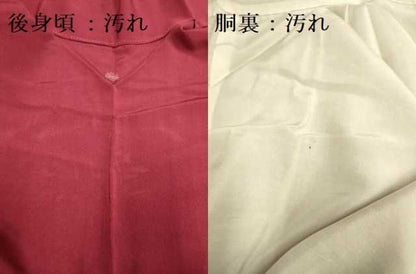 平和屋着物■上質な色無地 葡萄色 正絹 逸品 DABE9709du