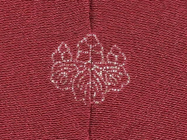 平和屋着物■上質な色無地 葡萄色 正絹 逸品 DABE9709du