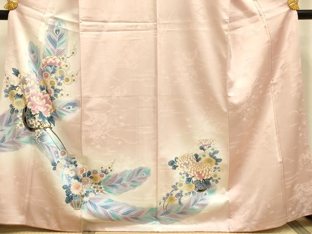 平和屋着物■訪問着 花車文 暈し染め 金彩 正絹 逸品 DABE9713du