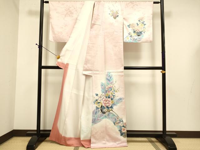 平和屋着物■訪問着 花車文 暈し染め 金彩 正絹 逸品 DABE9713du
