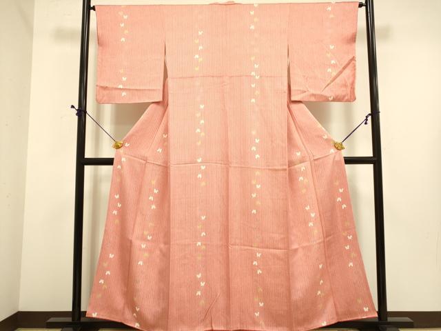 平和屋着物■上質な小紋 舞蝶間道 正絹 逸品 DABE9714du