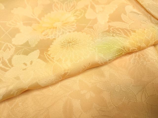 平和屋着物▼上質な小紋　草花文　暈し染め　地紋起こし　正絹　逸品　DABE9723du