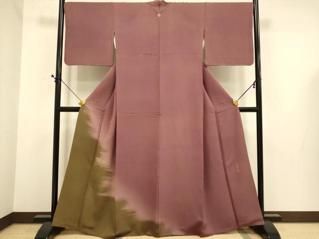 平和屋着物▼豪華色留袖　水野正夫　霞文　暈し染め　銀通し地　正絹　逸品　DABE9724du