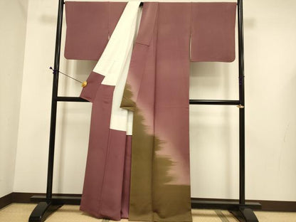 平和屋着物▼豪華色留袖　水野正夫　霞文　暈し染め　銀通し地　正絹　逸品　DABE9724du