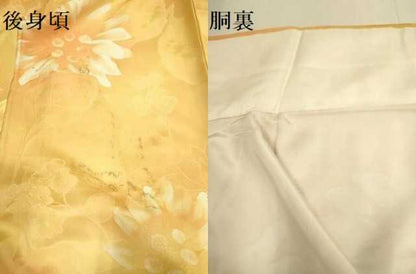 平和屋着物▼上質な小紋　草花文　暈し染め　地紋起こし　正絹　逸品　DABE9731du