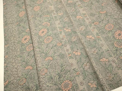 平和屋着物▽小紋　単衣　花間道　洗える着物　DABE9759du