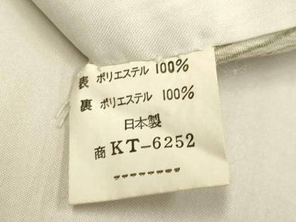 平和屋着物▽小紋　単衣　切嵌間道　洗える着物　DABE9763du