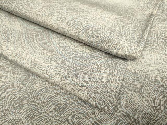 平和屋着物▽上質な小紋　単衣　立波文　正絹　逸品　DABE9771du
