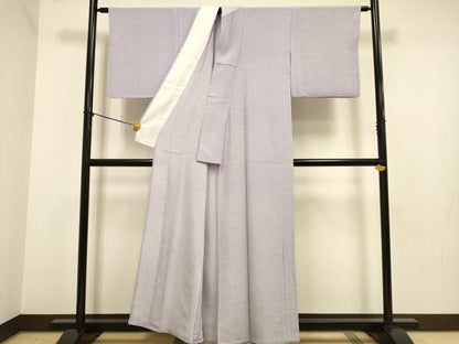 平和屋着物▽小紋　単衣　小花柄　洗える着物　DABE9791du