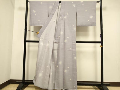 平和屋着物▽上質な小紋　単衣　辻が花　正絹　逸品　未使用　DABE9802du