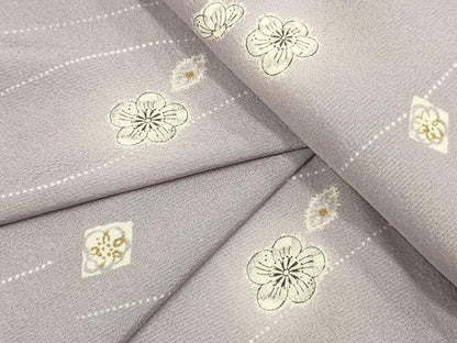 平和屋着物▽上質な小紋　単衣　辻が花　正絹　逸品　未使用　DABE9802du