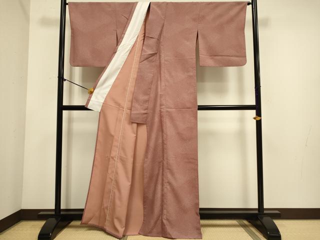 平和屋着物▽江戸小紋　単衣　寄せ小紋柄　洗える着物　DABE9814du