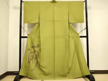 平和屋着物▽色留訪問着　単衣　作家物　爾　洗える着物　DABE9823du