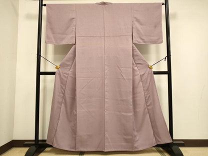 平和屋着物▽色無地　単衣　鴇浅葱色　洗える着物　DABE9828du