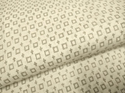 平和屋着物▽男性　小紋　単衣　幾何学文様　正絹　逸品　DABE9837du