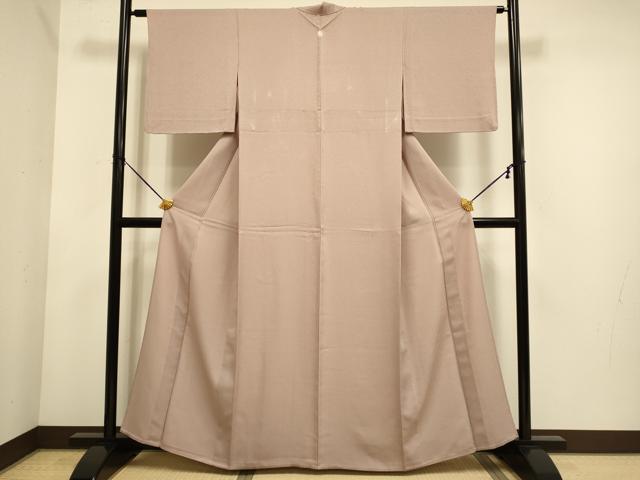 平和屋着物▽色無地　単衣　水柿色　洗える着物　DABE9838du