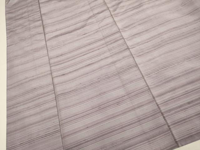 平和屋着物▽上質な紬　単衣　めがね織　正絹　逸品　DABE9855du