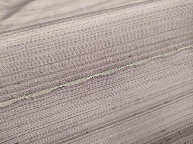 平和屋着物▽上質な紬　単衣　めがね織　正絹　逸品　DABE9855du