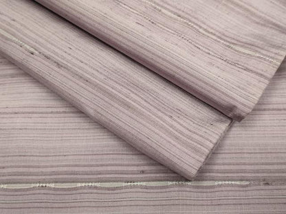 平和屋着物▽上質な紬　単衣　めがね織　正絹　逸品　DABE9855du