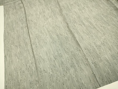 平和屋着物▽上質な小紋　単衣　縞　正絹　逸品　DABE9863du