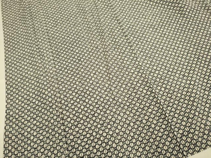 平和屋着物▽上質な小紋　単衣　幾何学文様　正絹　逸品　DABE9867du
