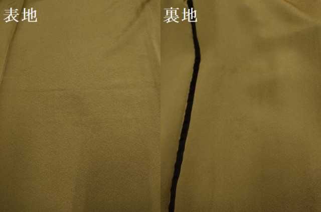 平和屋着物▽上質な色無地　単衣　路考茶色　正絹　逸品　DABE9884du
