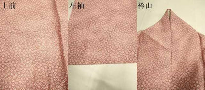 平和屋着物▽江戸小紋　単衣　小花柄　正絹　逸品　DABE9888du