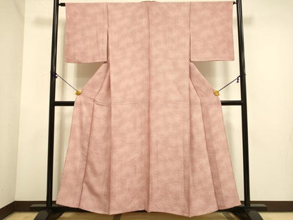平和屋着物▽江戸小紋　単衣　小花柄　正絹　逸品　DABE9888du