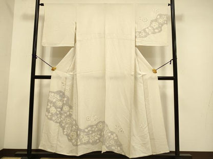 平和屋着物▽訪問着　単衣　絞り　辻が花　正絹　逸品　DABE9902du
